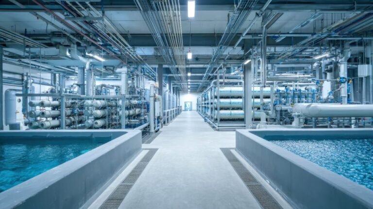 Marine and desalination plant equipped with duplex and super duplex stainless steel seamless pipes